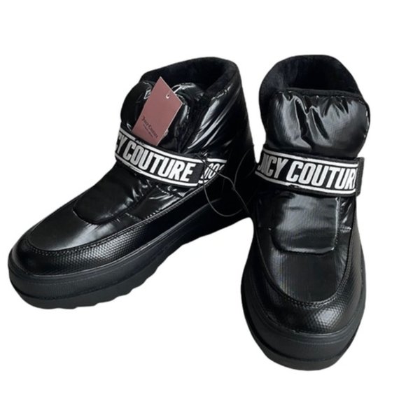 NWT Juicy Couture Black Veronica Winter Platform Ankle BOOT SZ-7 - Picture 2 of 7
